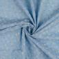 Preview: Dobby Voile mit Blumenstickerei, bleu